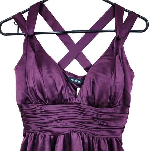 NWT Silk Arden B. Burgundy Merlot Dress - Picture 5 of 6